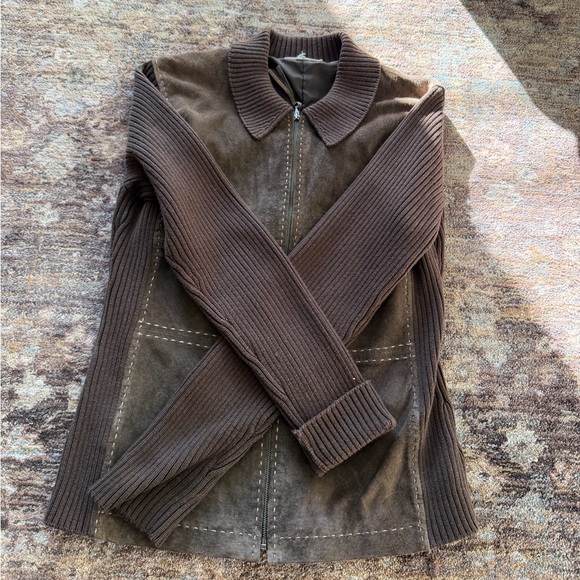 Vintage New Frontier Brown Suede Jacket - Picture 3 of 8